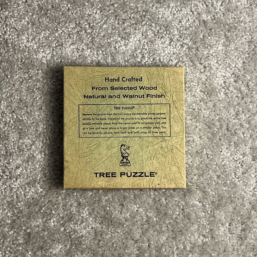Vintage Tree Puzzle By WM F Drueke & Sons #562 Hand Crafted Natural Wood